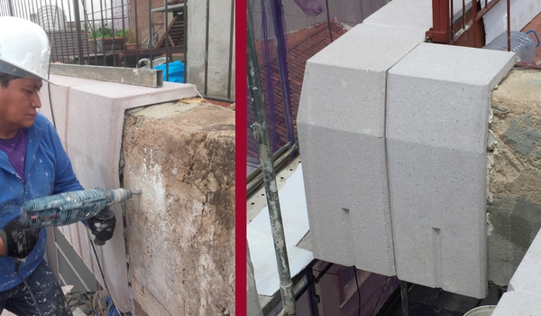 Instalación Aplacado Piedra Artificial